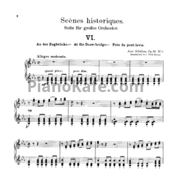 Ноты Ян Сибелиус - У подъёмного моста (Op. 66, №3) - предпросмотр