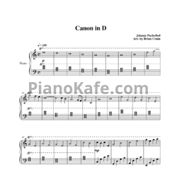 Ноты Brian Crain - Canon in D - предпросмотр
