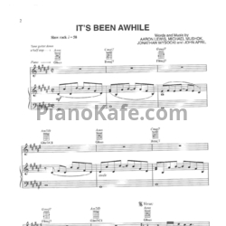 Ноты Staind - It's been awhile - предпросмотр