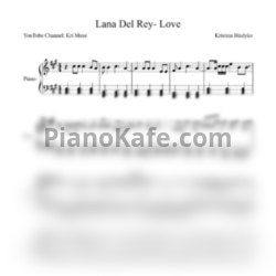 Ноты Lana Del Rey - Love (KriMuse Cover) - предпросмотр