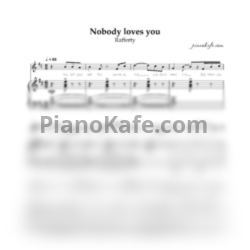 Ноты Rafferty - Nobody loves you