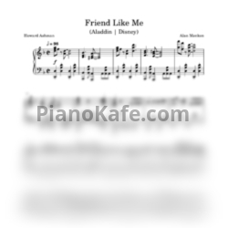 Ноты Alan Menken - Friend like me (Piano cover) - предпросмотр