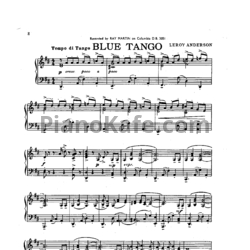 Ноты Leroy Anderson - Blue tango - предпросмотр