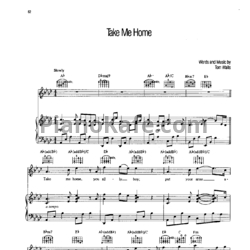 Ноты Tom Waits - Take me home - предпросмотр