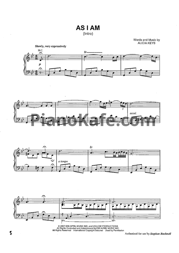 Ноты Alicia Keys - As I Am (Книга нот) - PianoKafe.com