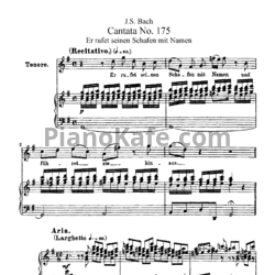 Ноты И. Бах - Кантата №175 "Er rufet seinen schafen mit namen" (BWV 175) - предпросмотр