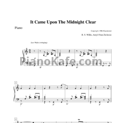 Ноты Richard Storrs Willis - It came upon the midnight clear