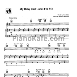 Ноты Nina Simone - My baby just cares for me - предпросмотр
