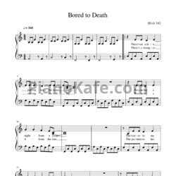 Ноты Blink-182 - Bored to death - предпросмотр
