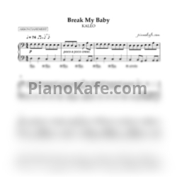 Ноты KALEO - Break my baby (Аккомпанемент для фортепиано)