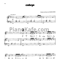 Ноты Pink Floyd - Embryo - предпросмотр