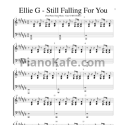 Ноты Ellie Goulding - Still falling for fou song - предпросмотр