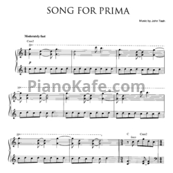 Ноты John Tesh - Song for prima - предпросмотр