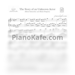 Ноты Альфред Шнитке - The story of an unknown actor - предпросмотр
