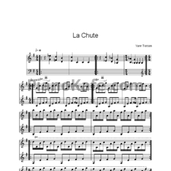 Ноты Yann Tiersen - La chute - предпросмотр