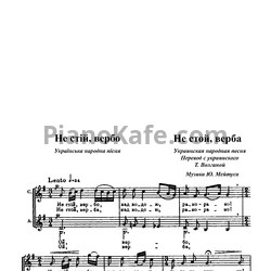Ноты Юлий Мейтус - Не стой, верба (Украинская народная песня) - предпросмотр