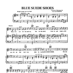 Ноты Elvis Presley - Blue suede shoes - предпросмотр