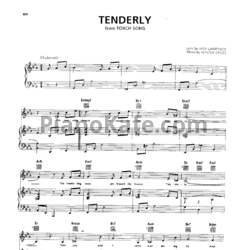 Ноты Frank Sinatra - Tenderly (Версия 2) - предпросмотр