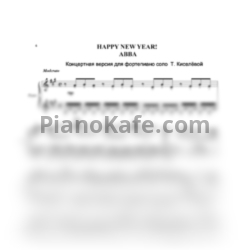 Ноты Abba - Happy New Year (Версия 4) - предпросмотр