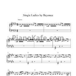 Ноты Beyonce - Single ladies - предпросмотр