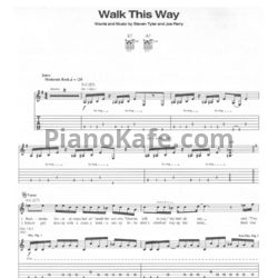 Ноты Aerosmith - Walk this way (Версия 2) - предпросмотр