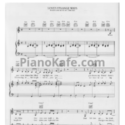 Ноты Chris Rea - Love's strange ways - предпросмотр