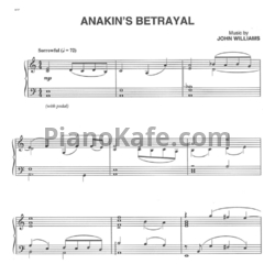 Ноты John Williams - Anakin's betrayal - предпросмотр