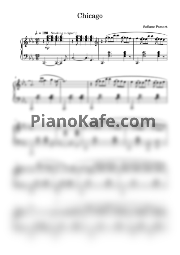 Ноты Sofiane Pamart - Chicago - PianoKafe.com