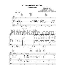 Ноты Christina Aguilera - El beso del final - предпросмотр