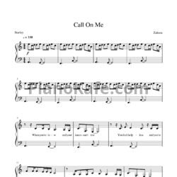 Ноты Starley - Call on me (Ryan Riback Remix)