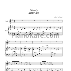 Ноты Westlife - Mandy - предпросмотр