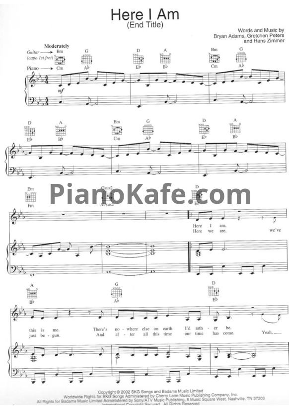 Ноты Hans Zimmer - Spirit (Книга нот) - PianoKafe.com