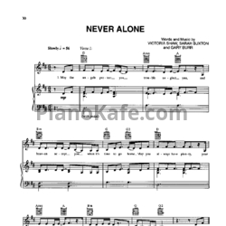 Ноты Jim Brickman - Never alone - предпросмотр