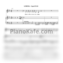 Ноты Loboda - SuperSTAR - предпросмотр
