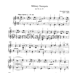 Ноты Александр Гедике - Военные трубы (Соч. 56, №53) - предпросмотр