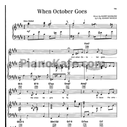 Ноты Barry Manilow - When october goes - предпросмотр