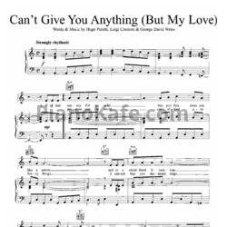 Ноты The Stylistics - Can't give you anything (But my love) - предпросмотр
