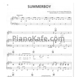 Ноты Lady Gaga - Summerboy - предпросмотр
