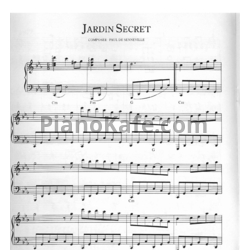 Ноты Richard Clayderman - Jardin secret - предпросмотр