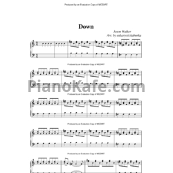 Ноты Jason Walker - Down (2)