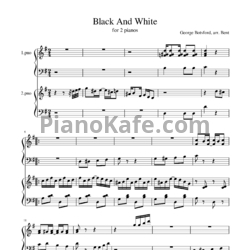 Ноты George Botsford - Black and white rag (для 2 фортепиано) - предпросмотр