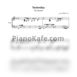 Ноты The Beatles - Yesterday (Piano cover by Evgeny Alexeev) - предпросмотр
