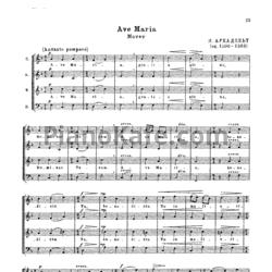 Ноты Я. Аркадельт - Ave Maria (Мотет)