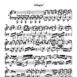 Ноты И. Бах - Адажио (BWV 968) - предпросмотр