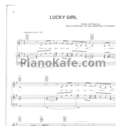Ноты Gloria Estefan - Lucky girl - предпросмотр