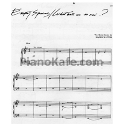 Ноты Pink Floyd - Empty spaces / What shall we do now? (Piano solo) - предпросмотр