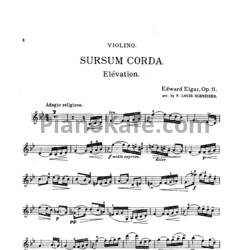 Ноты Эдуард Элгар - Sursum corda (Op. 11) - предпросмотр