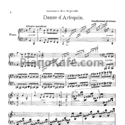 Ноты Алис Эллен Шарбоне-Келлерман - Танец Арлекина