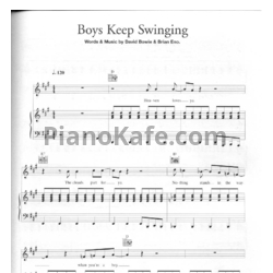 Ноты David Bowie - Boys keep swinging - предпросмотр