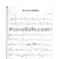 Ноты Bill Evans - Blue in green (PVG) - предпросмотр